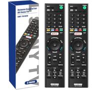 AZMKIMI RMT-TX100U - Mando a distancia de repuesto para Sony Bravia RMTTX100U, si corresponde XBR75X850C XBR-55X855C KDL-50W800C KDL-50W800380 KDL-50W800BUN1 con Netflix (2 piezas)