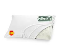 Aznar Almohada Viscoelástica 70 Cm Firmeza Medio Alta Plus High Núcleo Adaptable Soporte Cervical Higiénico Hipoalergénico Sueño Ergonómico Doble Funda Lavable Postura Correcta Descanso Confortable