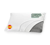 Aznar Almohada Viscoelástica Carbono Activo Firmeza Media Adaptación Cervical Transpirable Hipoalergénica Elimina Malos Olores Alivio Presión Columna Alineada Funda Extraíble Protección Cuello 75 Cm