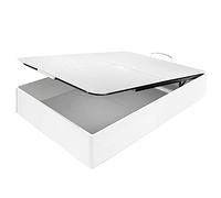 Aznar Canapé Abatible Madera Tapa Embutida Hermética Antipolvo Altura 35 cm Pistones Gas Almacenaje Extra Estructura Acero Reforzada Base Tapizada 3D Transpirable 150x190cm