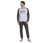 AZNAR INNOVA Pijama Manga Larga Motorsport (FR/ES, Letras, L, Regular, Regular, Caqui)