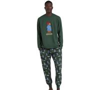 AZNAR INNOVA Pijama Manga Larga Paddington (FR/ES, Letras, XL, Regular, Regular, Verde)