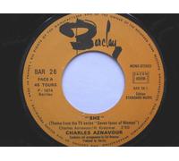 Aznavour, Charles - Aznavour, Charles She 7" Barclay BAR26 EX 1974 French pressing, record has machine cut centre, from the tv series Seven Faces Of Woman