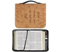 Aznever Bolsa de Cubierta de la Biblia, Cubierta de Libro de la Biblia para Hombres,Bolsa de Mano portátil con Cubierta de Libro | Funda Protectora de Cuero PU para Amantes de la Lectura, Funda