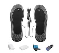 Aznever Plantillas calefactoras para Zapatos | Calentadores de pies con calefacción - Plantilla calentadora de pies Lavable y controlada por Temperatura para Esquiar, Andar en Bicicleta y Mantenerse