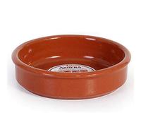 Azofra - Cazuela redonda de barro, diámetro exterior 15 cm, diámetro interior 13.3 cm, apta para vitro y horno