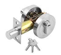 Azonelife Cerradura de Puerta Invisible, Cerradura de Un Solo Cilindro Pomos Puertas Interior Casa, Cerradura Puerta Exterior, Cerrojo Puerta Interior para Puerta Delantera, Puerta de Paso