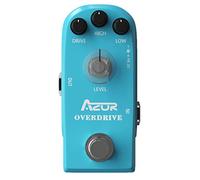 AZOR Overdrive - Pedal de efecto de guitarra vintage, alto y bajo, 3 modos, mini pedal para guitarra eléctrica, True Bypass