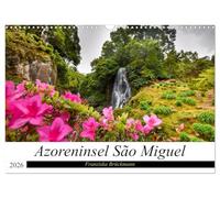 Azoreninsel São Miguel (Wandkalender 2026 DIN A3 quer), CALVENDO Monatskalender: Vulkane mit Kraterseen, tolle Strände, Wasserfälle und Dschungel - all dies findet man auf einer Insel.