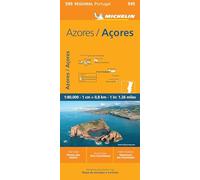 Azores-Açores 1:80.000 – Mapa regional Michelin 595 – Edición bilingüe – Gräfe & Unzer