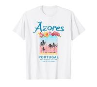 Azores Portugal Retro Isla de Sao Miguel Camiseta