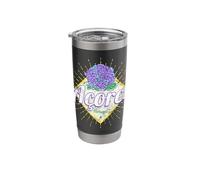 Azores Retro Hortensia Flor Isla Portugal Vintage Souvenir Vaso térmico de acero inoxidable de doble pared