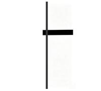 AZQOHMIS Aplique de Pared Exterior Alargado, lámpara de Pared Exterior IP65 Resistente al Agua, luminaria Lineal Negra para Montaje en Pared, Ideal para porches, garajes (Derecha, 120 cm/47,2").