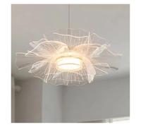 AZQOHMIS Lámpara Colgante de diseño Italiano para Comedor, Barra, mostrador, Mesa, Isla, Plataforma, acrílico, luz LED Tipo pétalo, para Cocina (luz fría).