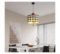 AZQOHMIS Lámpara Colgante Moderna para Comedor y Cocina, luminaria Colgante cilíndrica de Metal Rojo, lámpara de araña para Cocina (luz de Tres Colores).