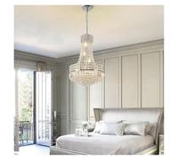 AZQOHMIS Lámpara de araña Moderna de Cristal para Comedor, Dormitorio, Pasillo y Cocina (luz cálida).