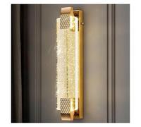 AZQOHMIS Lámpara de Pared de Cristal Burbuja de Lujo, Elegante lámpara Decorativa para Sala de Estar, Dormitorio, Escalera, Pared de Fondo de TV contemporánea (Dorada 10 80 cm)