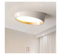 AZQOHMIS Lámpara de Techo LED acrílica Moderna, lámpara Colgante LED para Sala de Estar, Dormitorio, Cocina (Blanco, 60 cm de diámetro).