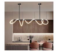 AZQOHMIS Lámparas de araña nórdicas para el hogar, lámparas de Techo para Sala de Estar, lámparas Colgantes LED para Cocina (Negro, luz Tricolor).