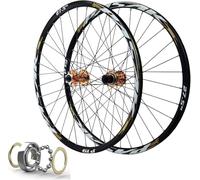 AZQOHMIS Llanta de Bicicleta MTB con Freno de Disco de 26 Pulgadas, 32 radios, Rueda Delantera y Trasera de 27,5 Pulgadas, bujes de 29 Pulgadas con rodamientos sellados QR