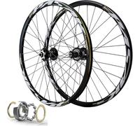 AZQOHMIS Llanta de Bicicleta MTB con Freno de Disco de 26 Pulgadas, 32 radios, Rueda Delantera y Trasera de 27,5 Pulgadas, bujes de 29 Pulgadas con rodamientos sellados QR