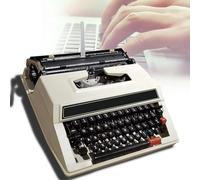 AZQOHMIS Máquina de Escribir Manual Portátil Tradicional de Estilo Antiguo : Máquina de Escribir Vintage para un Flujo Nostálgico, de Vintage, Experimente el Encanto de los Viejos Tiempos