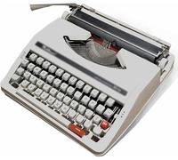 AZQOHMIS Máquina de Escribir Vintage de Uso Normal, Máquina de Escribir Manual Retro, de Antiguas, de Mecánica Portátil Antigua (Disponible en Dos Colores)