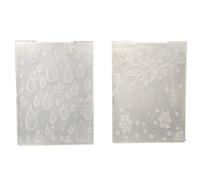 AZSG Raindrop Snowflake plástico repujado carpetas para hacer tarjetas álbum de fotos DIY Scrapbooking