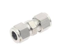 AZSHIW 1 Uds diámetro Variable 3~12mm tubo OD de doble virola acoplador ajuste compresión recto SS 304 conector acero inoxidable(12mm-14mm)