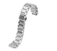 AZSHIW 21 * 13MM 27 * 19 Compatible con Correa de Reloj HUBLOT Classic Fusion Big Bang con Boca elevada Correa de Reloj de Acero Inoxidable Accesorios de Correa de Acero(Silver,27.19mm)