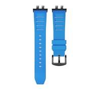 AZSHIW Compatible con Casio GMW-B5000 GM-B2100 GMB2100 GMC-B2100 MRG-B2100D correa de reloj pulsera repuesto enlace goma(LBlue BK link)