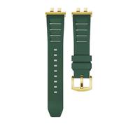 AZSHIW Compatible con Casio GMW-B5000 GM-B2100 GMB2100 GMC-B2100 MRG-B2100D correa de reloj pulsera repuesto enlace goma(Green gold link)