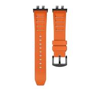 AZSHIW Compatible con Casio GMW-B5000 GM-B2100 GMB2100 GMC-B2100 MRG-B2100D correa de reloj pulsera repuesto enlace goma(Orange BK link)