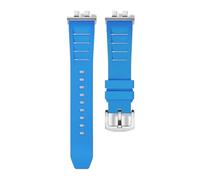 AZSHIW Compatible con Casio GMW-B5000 GM-B2100 GMB2100 GMC-B2100 MRG-B2100D correa de reloj pulsera repuesto enlace goma(LBlue SR link)