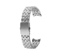 AZSHIW Compatible con Citizen AT2140 AT2144 BM7250 Pulsera de correa reloj extremo curvado acero inoxidable sólido Cadena pulsera 21 mm