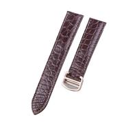 AZSHIW Compatible con correa de reloj 16 17 18 20 22 mm Compatible con accesorios Cartier London Solo for hombres y mujeres(Brown rose buckle,19)