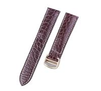 AZSHIW Compatible con correa de reloj 16 17 18 20 22 mm Compatible con accesorios Cartier London Solo for hombres y mujeres(White line gold,21)