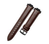 AZSHIW Compatible con correa de reloj cuadrada Casio G-SHOCK DW5600 GW-M5610 GA-2100 Pulsera adaptadora de correa de reloj de cuero modificada(B- brown-black)