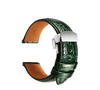 AZSHIW Compatible con correa de reloj de cuero Longines 20 mm 21 mm 22 mm Accesorios Correas de reloj Pulseras compatibles con la correa de reloj Fossil Hamilton(HD GreenG S,22mm)