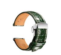 AZSHIW Compatible con correa de reloj de cuero Longines 20 mm 21 mm 22 mm Accesorios Correas de reloj Pulseras compatibles con la correa de reloj Fossil Hamilton(HD GreenW S,19mm)