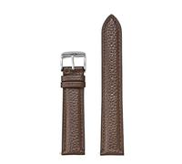 AZSHIW Compatible con correas de cuero de 12/13/14/15/16/17/18/19/20/21/22/23/24 mm, universales, de piel de vaca, color marrón.(Dark Brown,13mm)