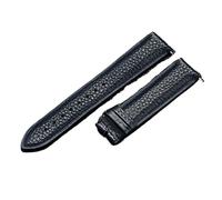AZSHIW Compatible con correas de cuero de 12/13/14/15/16/17/18/19/20/21/22/23/24 mm, universales, de piel de vaca, color marrón.(Blue no buckle,13mm)
