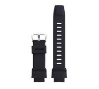 AZSHIW Compatible con correas de silicona for relojes PRW-2500/3500/5100. Compatible con correas de reloj Casio Pro-Trek Series PRG-250/270 con boca convexa, impermeable y resistente al sudor.(A-Black