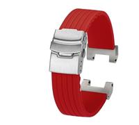 AZSHIW Compatible con la correa de la serie Casio Undead Bird G-Shock MTG-B2000 MTGB2000 pulsera de silicona modificada correa de reloj impermeable negro azul(Red-silver)