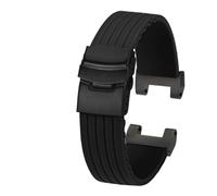 AZSHIW Compatible con la correa de la serie Casio Undead Bird G-Shock MTG-B2000 MTGB2000 pulsera de silicona modificada correa de reloj impermeable negro azul(Black-black)