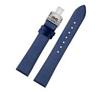 AZSHIW Compatible con Mido Baroncelli M035.207 Piaget Possession Series G0A43080 G0A48080 Correa Pulsera De Mujer 14 16 18mm Suave(Blue-silver,18mm)