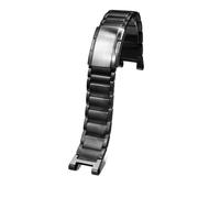 AZSHIW Compatible con Tissot 1853 TRace Series T141.417, pulsera de aleación de titanio con muesca especial, correa de 24 mm for hombre.(Black)