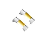 AZSHIW Compatible con Tudor Black Bay Small Monster Timing M79363 M79360 Correa de reloj de cabeza curvada con grano Correa de caucho FKM Correa de caucho fluorado 21 mm 22 mm(Silver-gold,21mm)