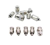 AZSHIW Conector en miniatura de tubo aire, accesorio for manguera Micro, acoplamiento rápido POC/PC3-M5/4-M3/M6/M7/01, Mini accesorios cilíndricos neumáticos, 5 uds(4-M5,PC)