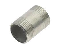 AZSHIW Conexión de agua 1/4 "3/8" 1/2 "3/4" 1 "1-1/4" 1-1/2 "macho X macho accesorios tubería roscados adaptador conector SS304 acero inoxidable(1-1/2")